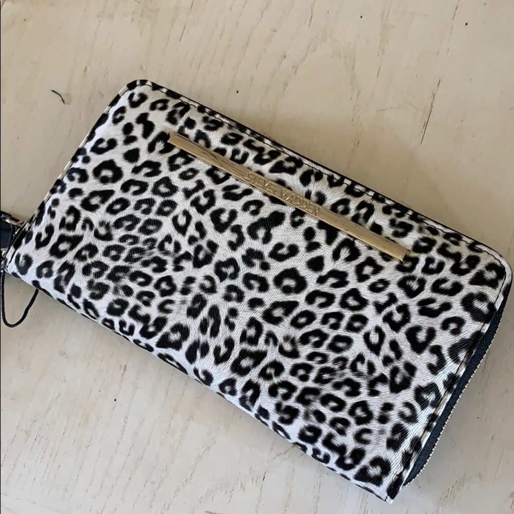 Black & White Leopard Print Wallet